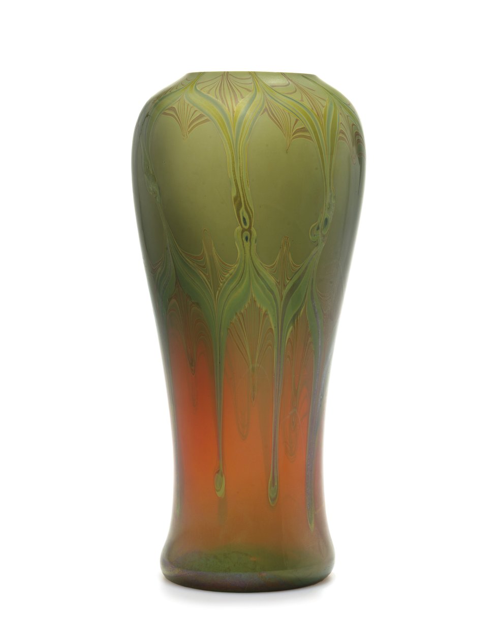 一个活性花瓶，约1910年（玻璃） 作者 蒂芙尼公司