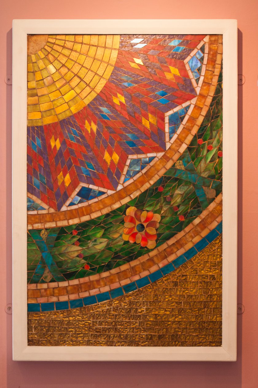 1915年底特律Farwell大楼的马赛克样板（玻璃和石膏） 作者 蒂芙尼公司蒂芙尼公司