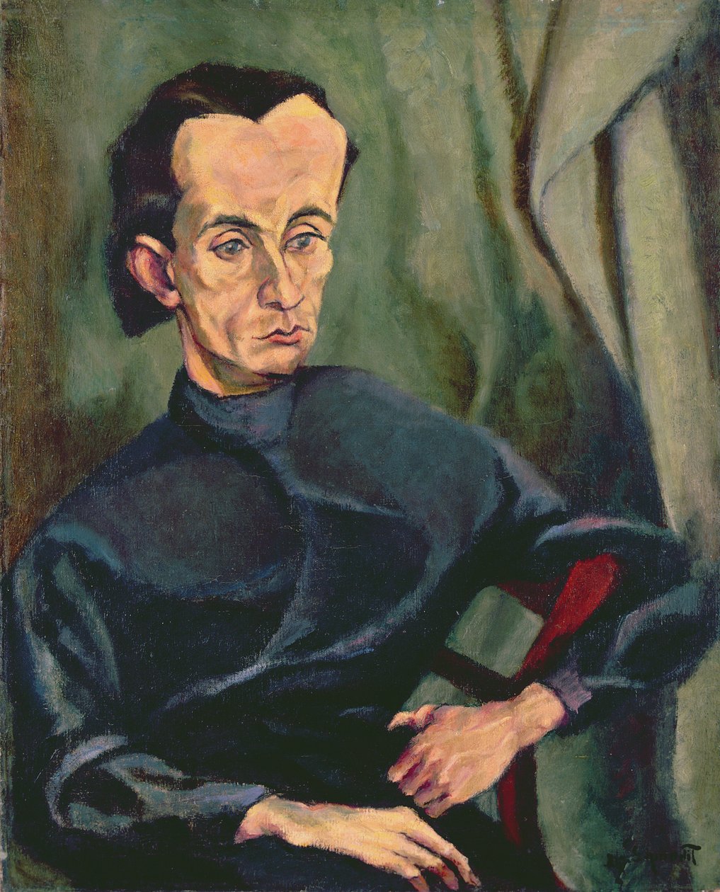 Lasjos Kassak的肖像（1887-1967） 作者 蒂洪伊·拉霍斯（Tihonyi Lajos）