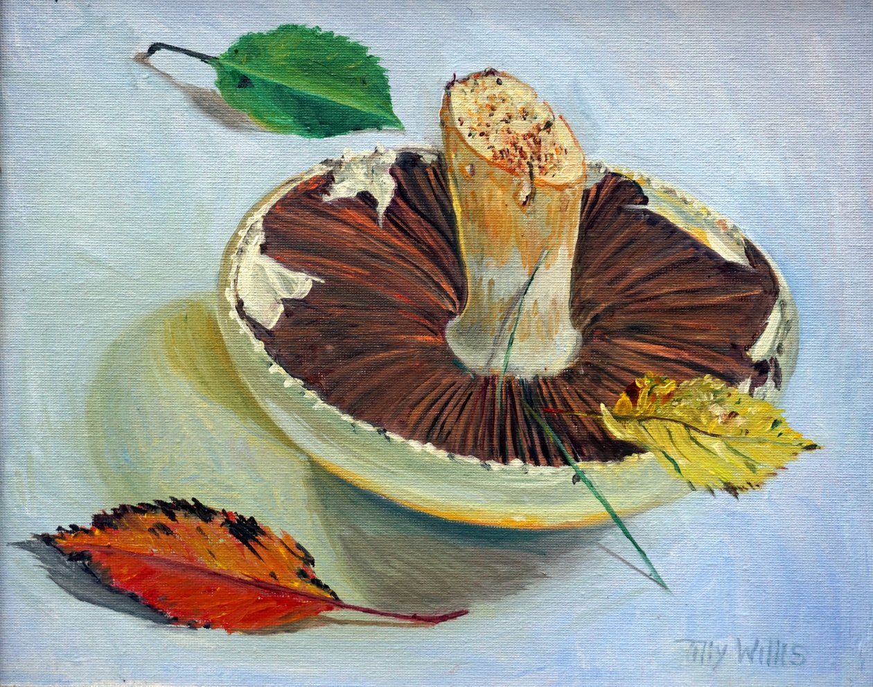 秋季静物，2017年，油 作者 蒂莉·威利斯