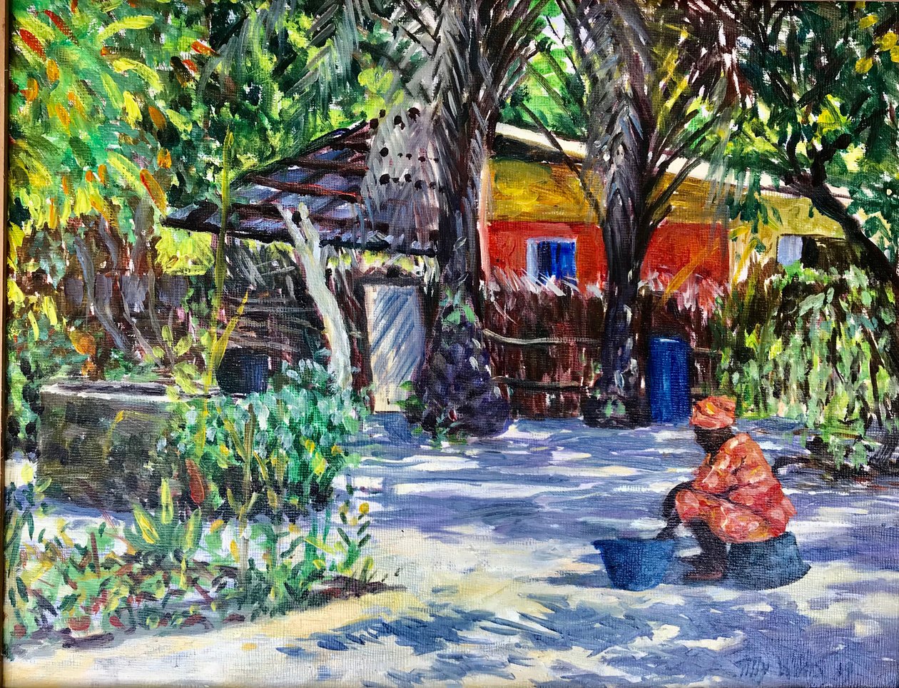 非洲阴影 2019（油画） 作者 蒂莉·威利斯