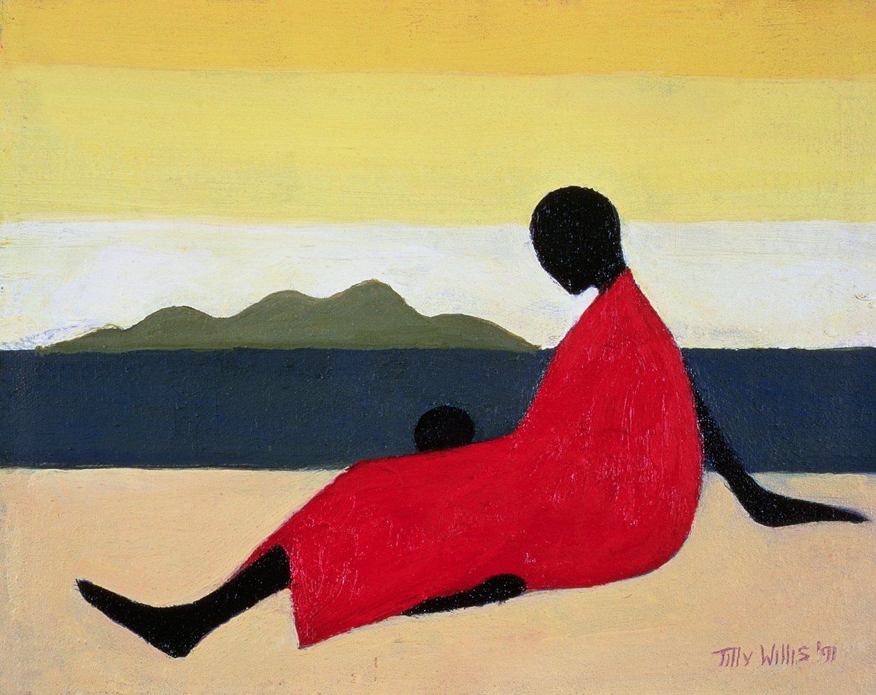 母亲与儿童，1991年 作者 蒂莉·威利斯
