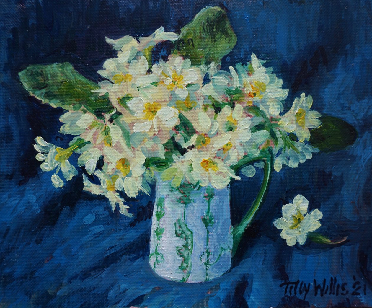 报春花 2021（油画） 作者 蒂莉·威利斯