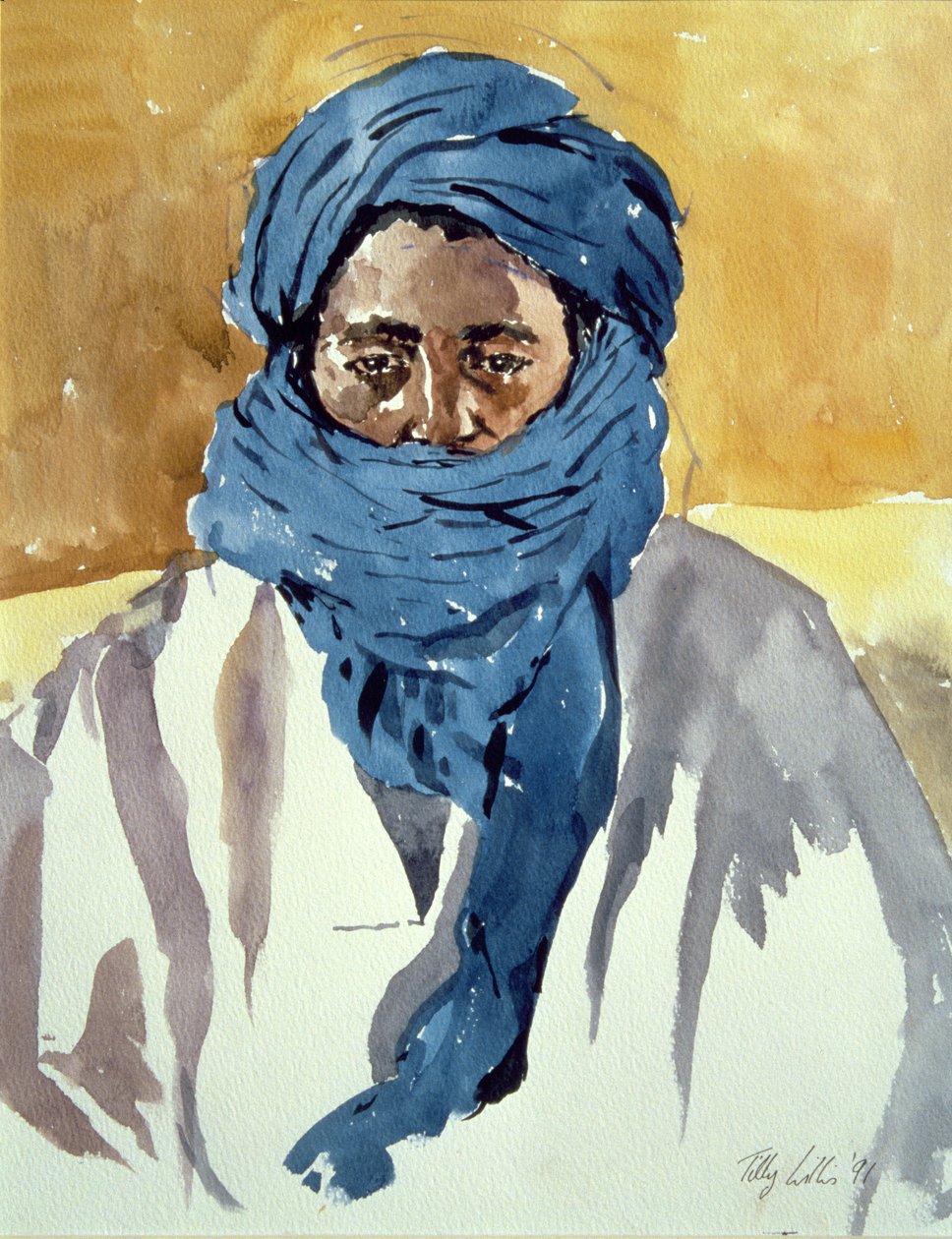 Tuareg Tribesman，Timbuctoo，1991 作者 蒂莉·威利斯