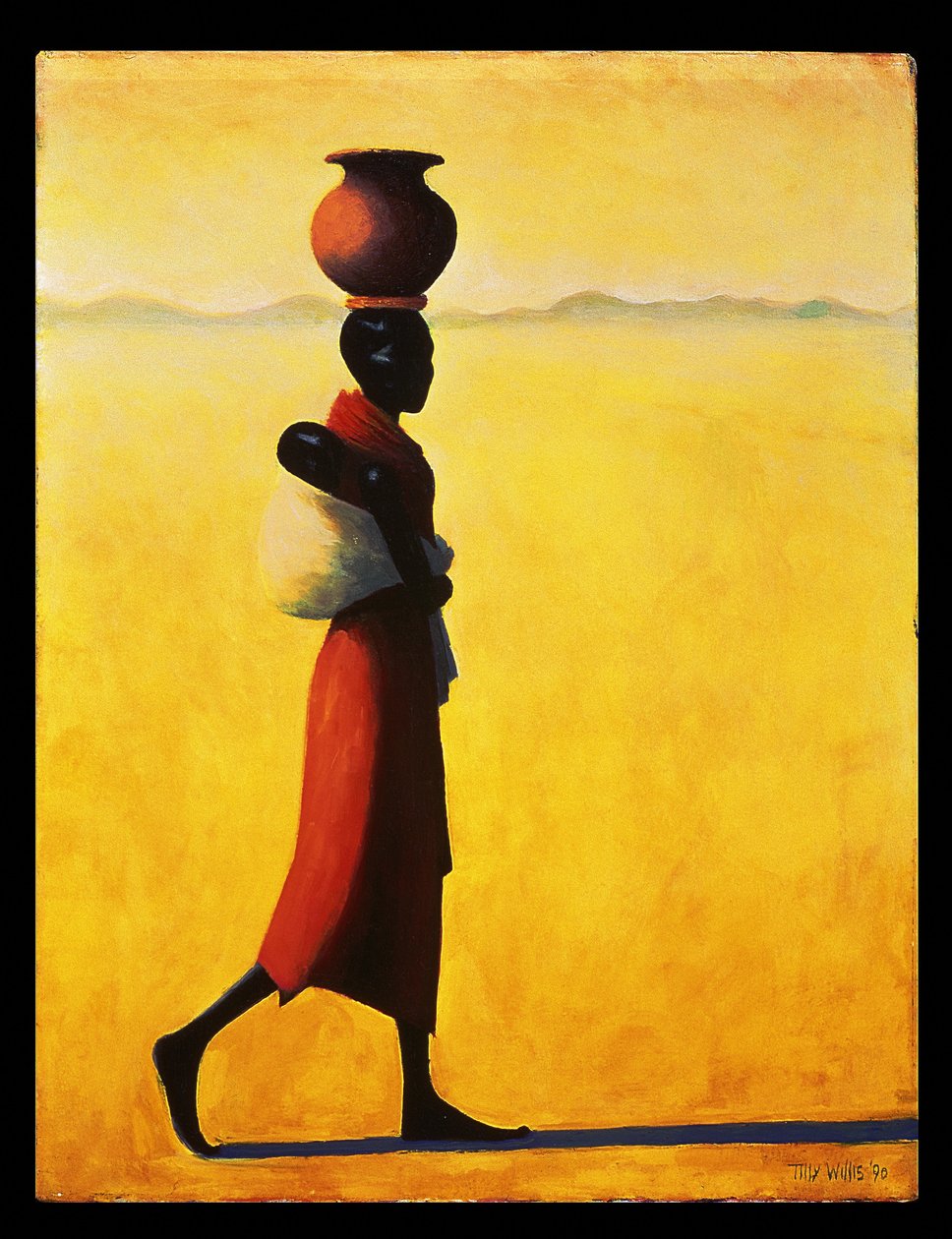 女人走路，1990年 作者 蒂莉·威利斯