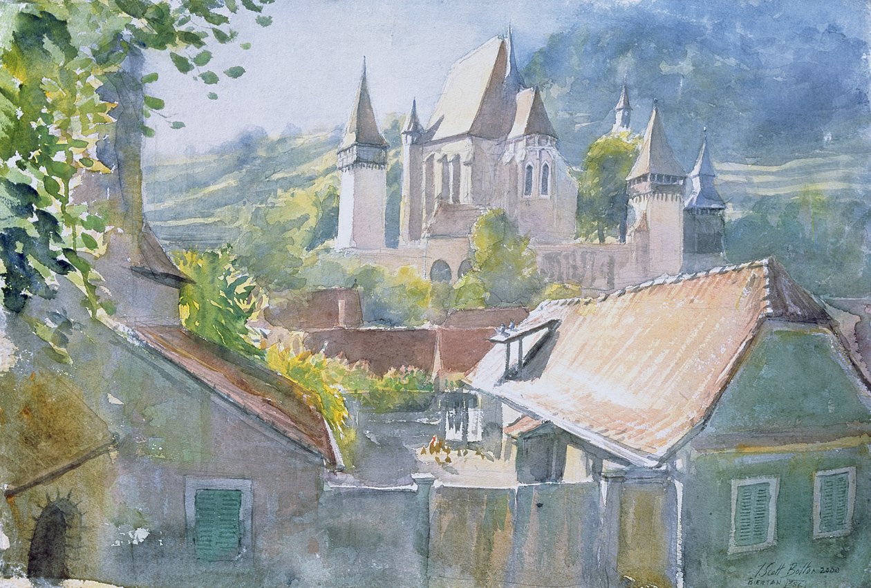 Biertan，Transylvania，2000（wc on paper） 作者 蒂姆·斯科特·博尔顿