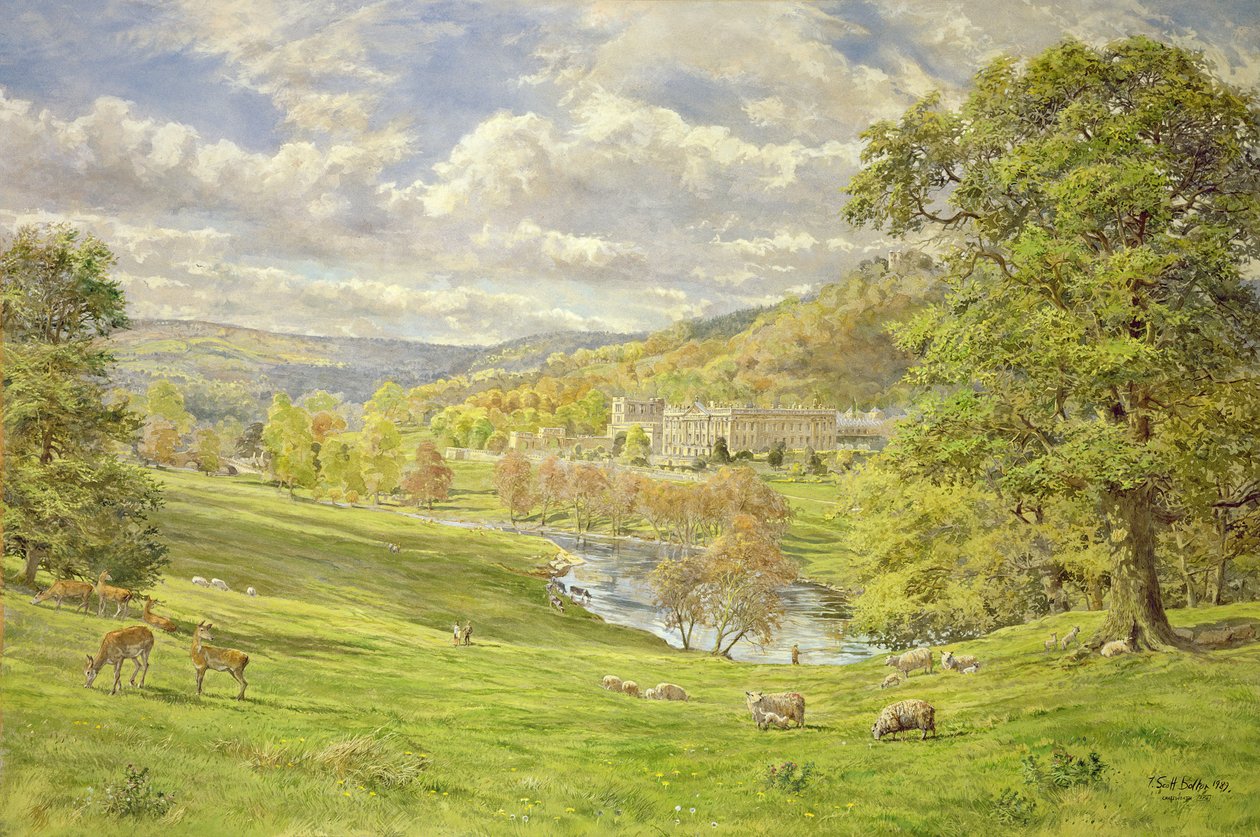 Chatsworth，1989（wc） 作者 蒂姆·斯科特·博尔顿