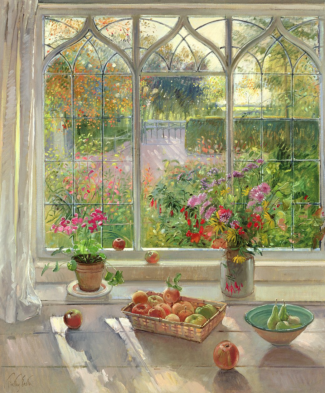 秋季水果与花卉，2001 作者 蒂莫西·伊斯顿