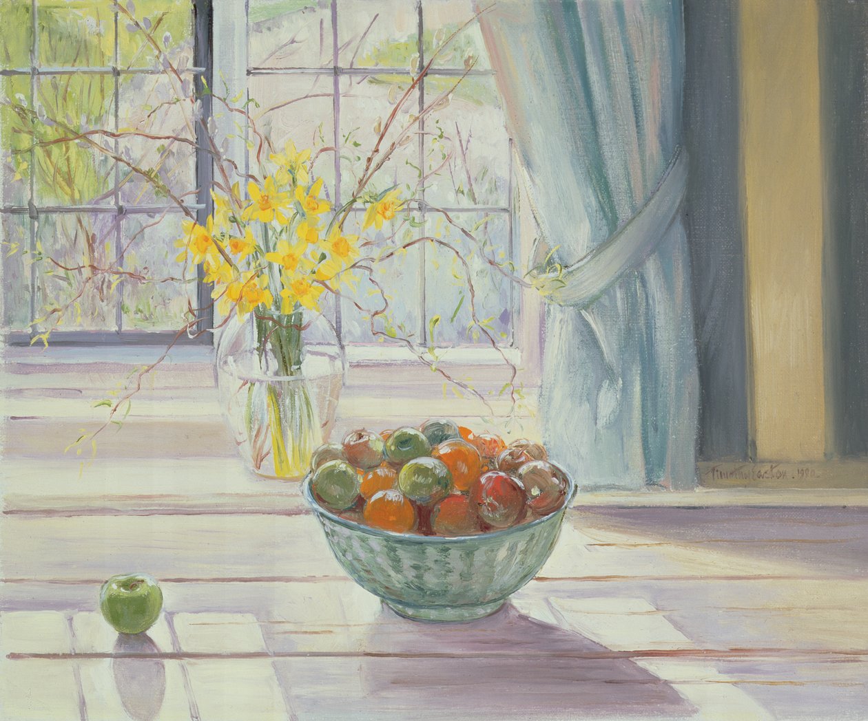 1990年春季鲜花水果碗 作者 蒂莫西·伊斯顿
