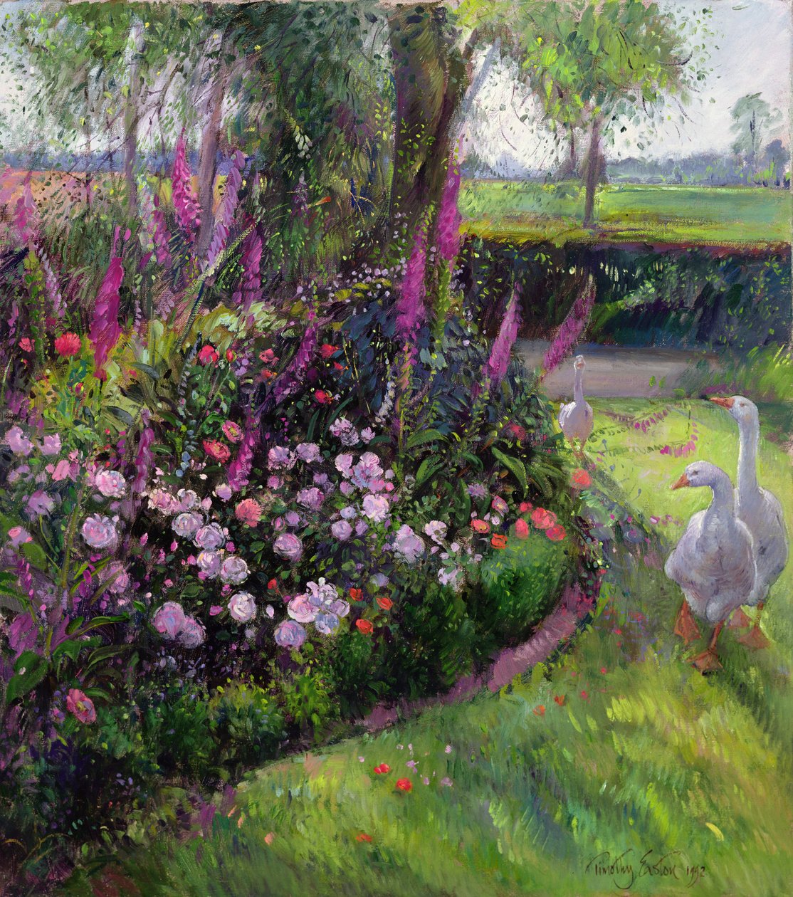 Rose Rose and Geese，1992 作者 蒂莫西·伊斯顿