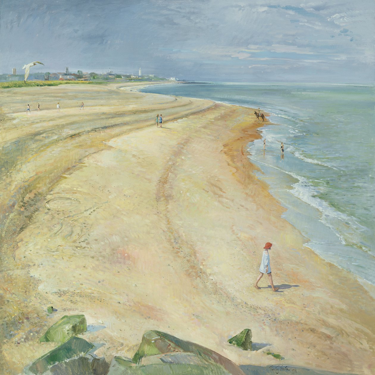 The Curving Beach，Southwold，1997 作者 蒂莫西·伊斯顿