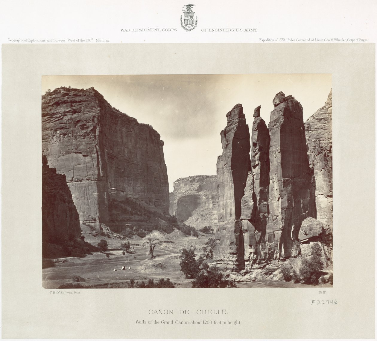 Canyon de Chelly，1873 作者 蒂莫西·奥沙利文（Timothy O'Sullivan）