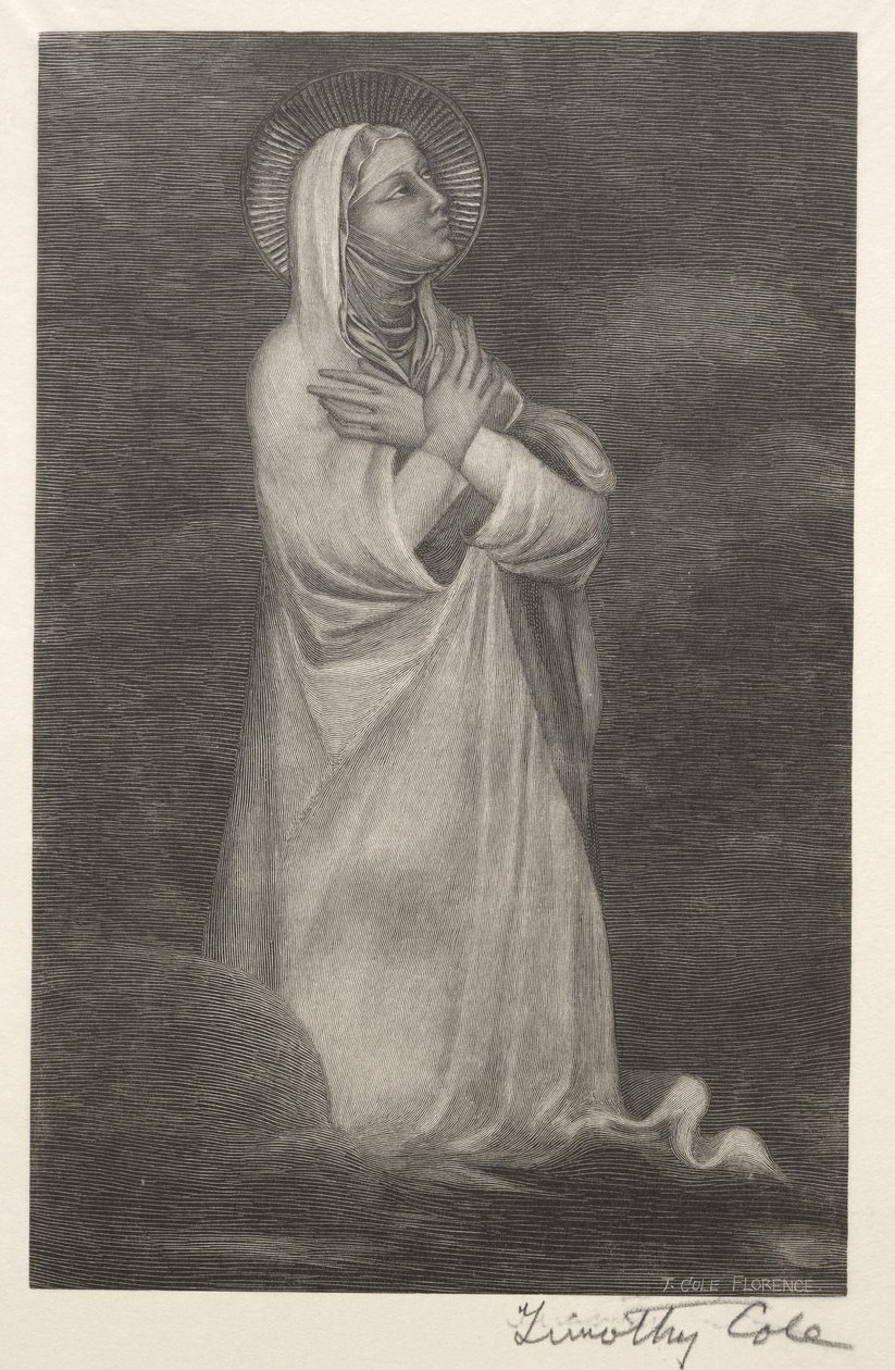 老意大利大师：处女雕像，1888-1892年。 作者 蒂莫西·科尔