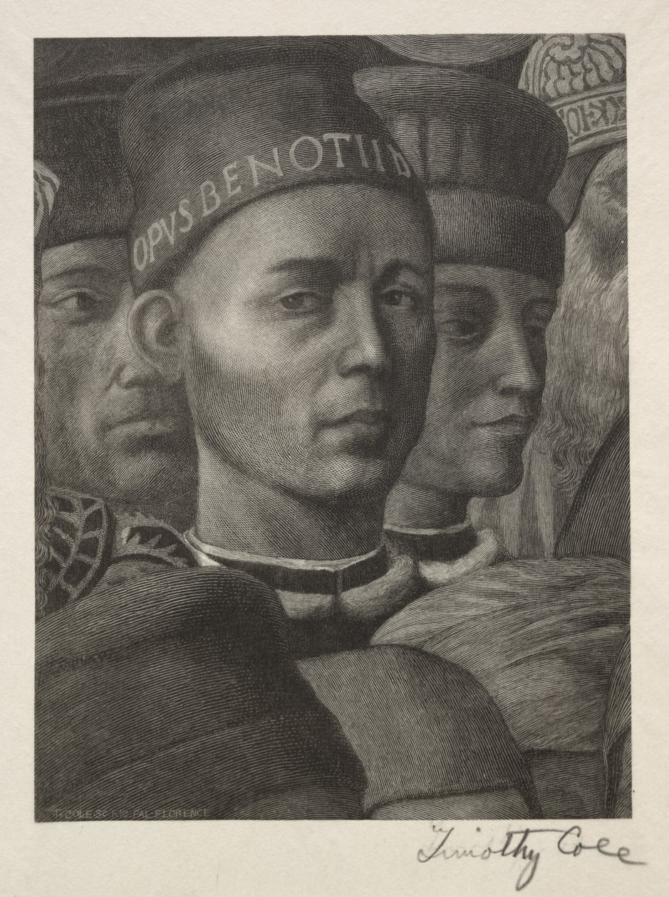 意大利古代大师：贝诺佐·戈佐利（Benozzo Gozzoli）肖像，1888-1892年。 作者 蒂莫西·科尔