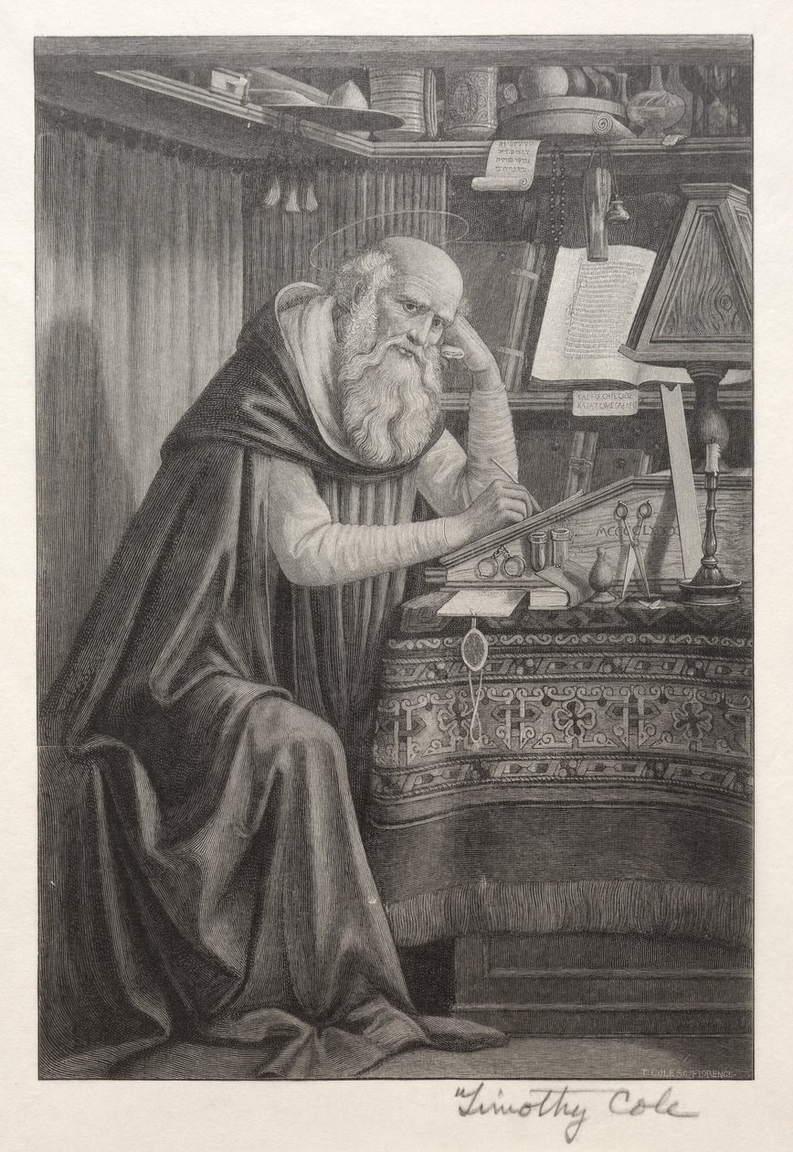 意大利古代大师：圣杰罗姆（St. Jerome），1888-1892年。 作者 蒂莫西·科尔