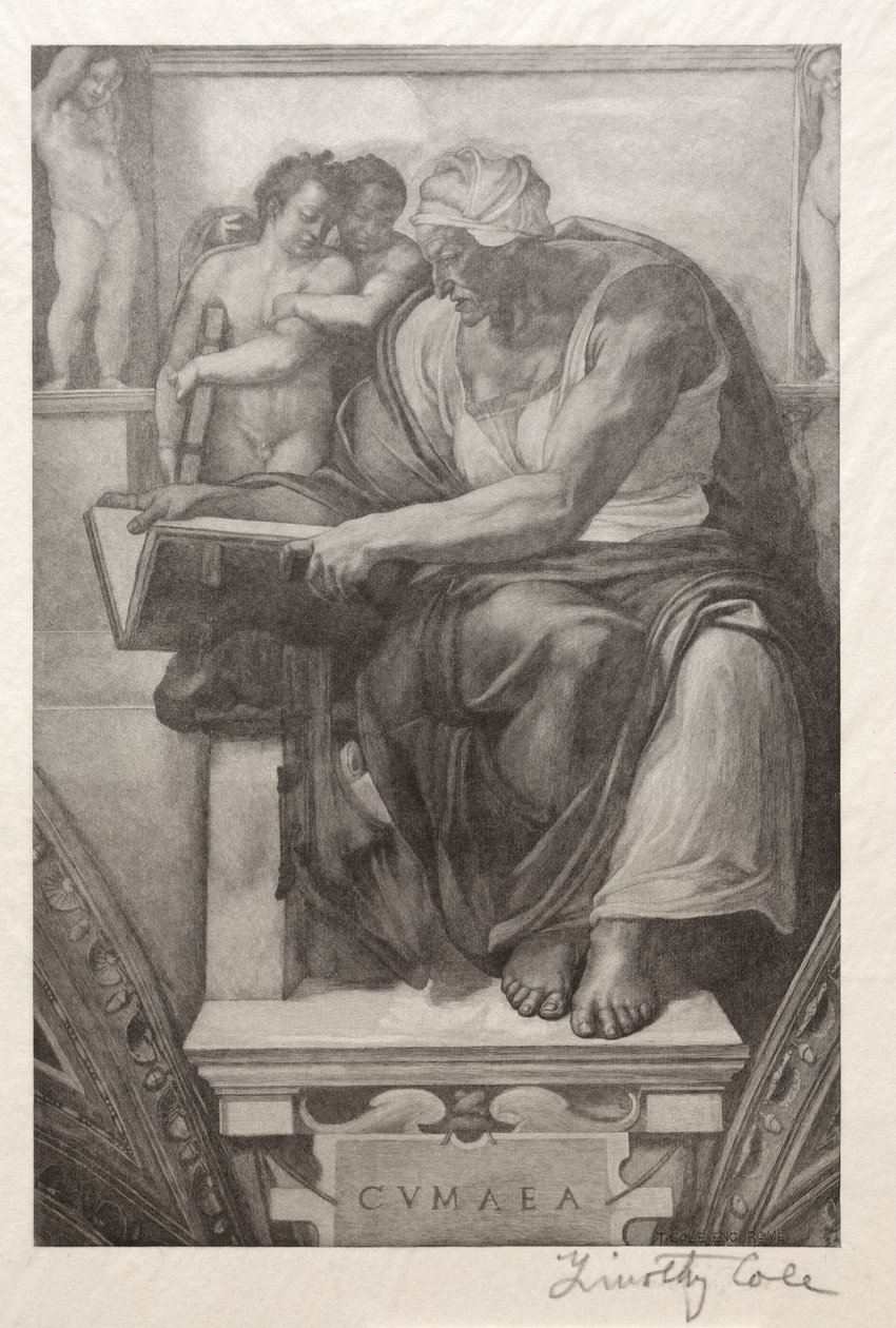 古老的意大利大师：库马西比尔（Cumaean Sibyl），1888-1892年。 作者 蒂莫西·科尔