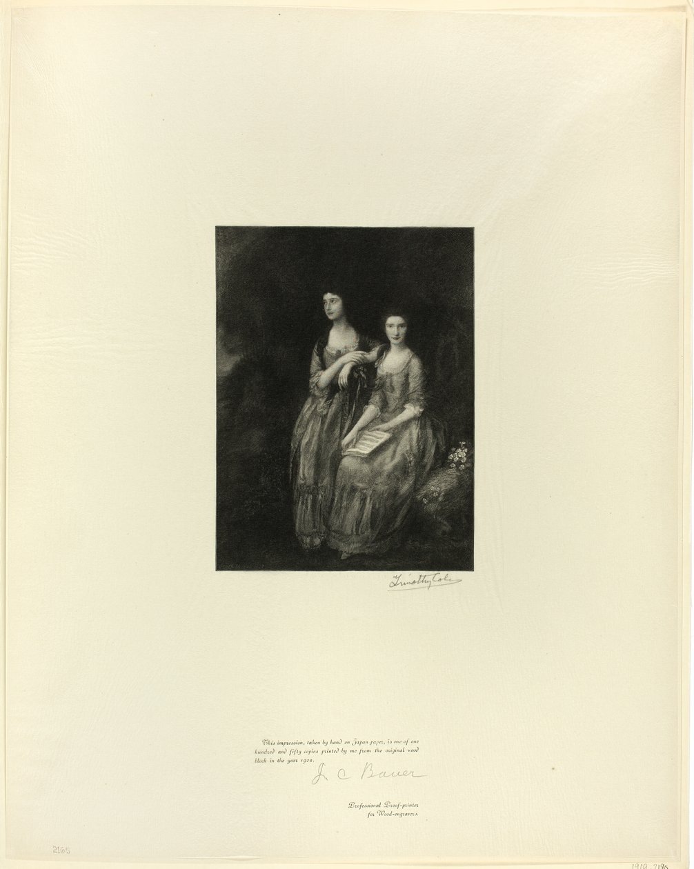姐妹俩谢里丹夫人和蒂克尔夫人，选自英国古代大师作品 作者 蒂莫西·科尔
