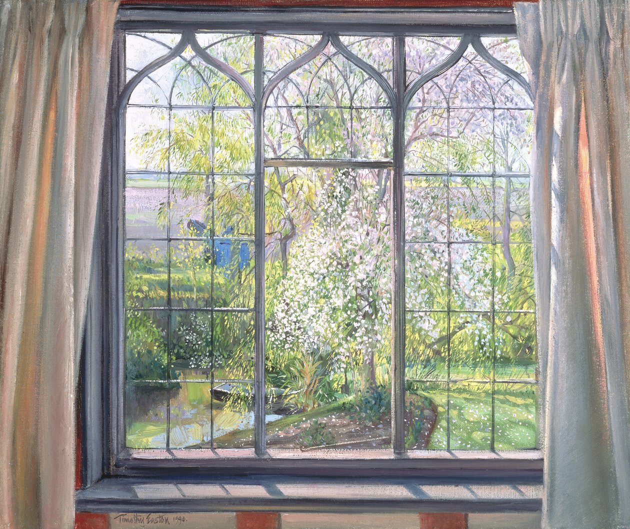 Apple Blossom Against Willow，1990 作者 蒂莫西·伊斯顿
