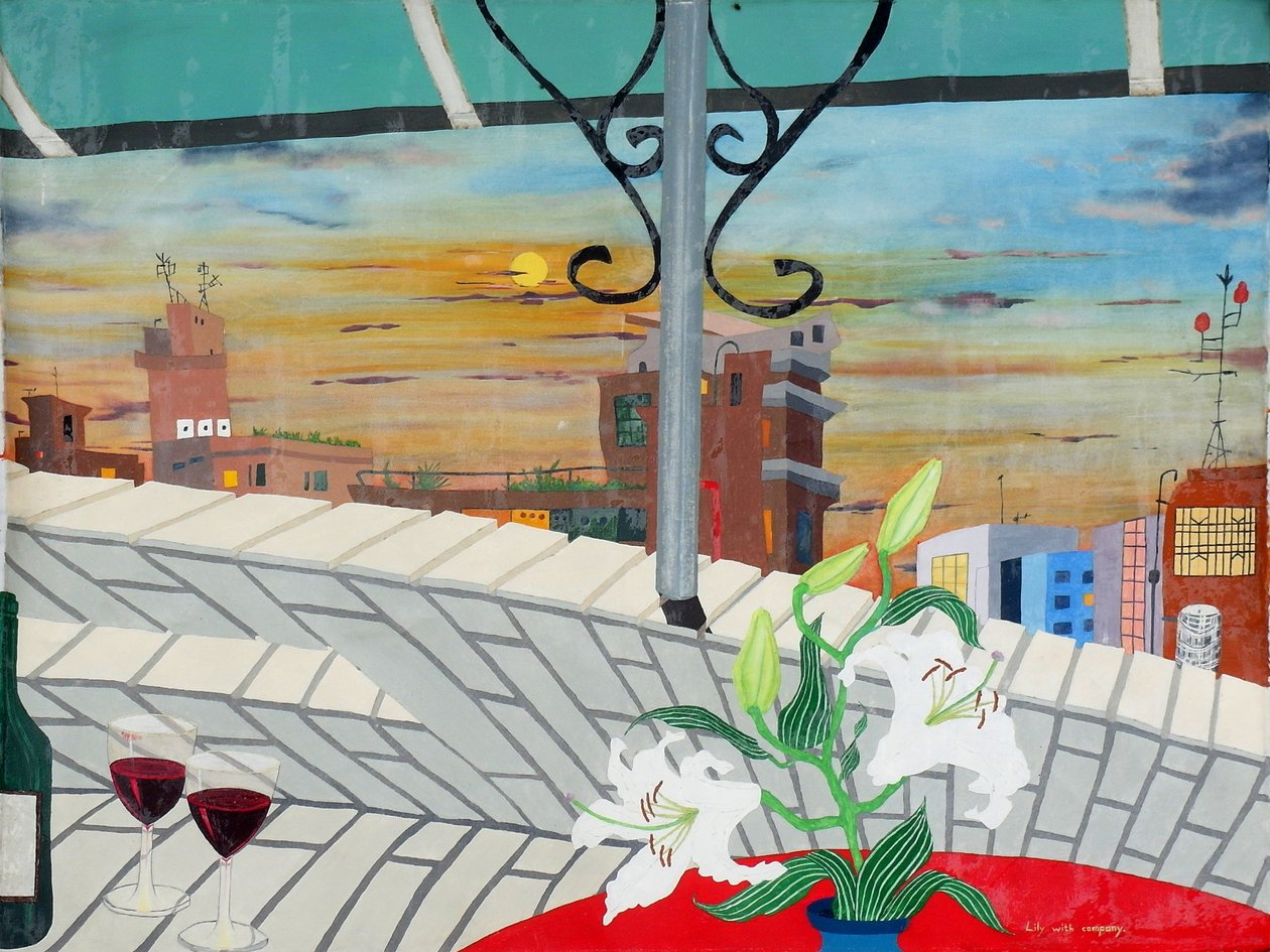 Lily with company, 2008, oil on canvas 作者 蒂莫西·内森·乔尔