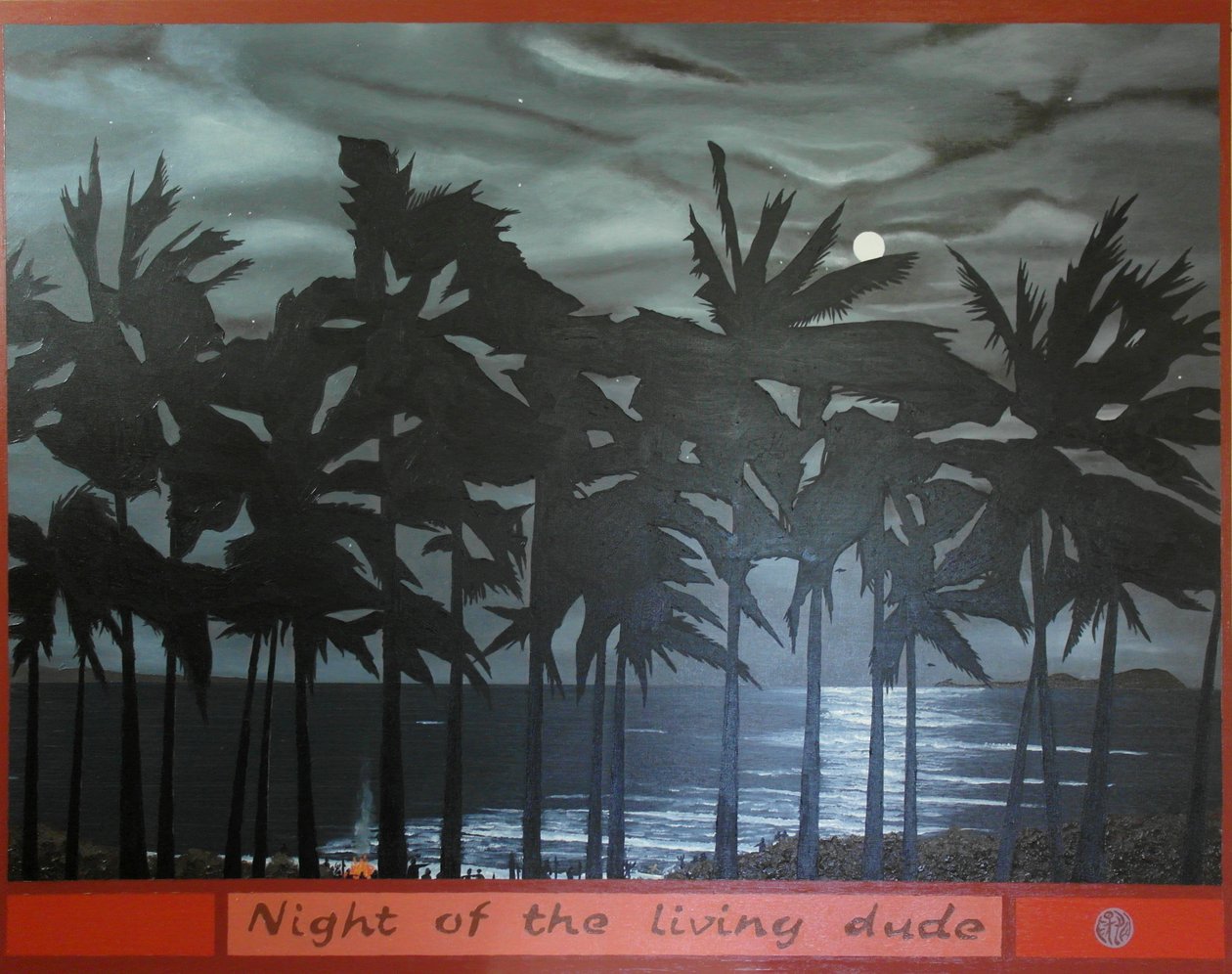 Night of the living dude, 2012, oil on canvas 作者 蒂莫西·内森·乔尔