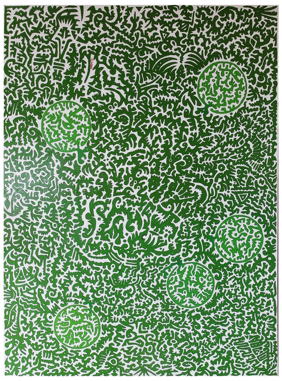 Spirit of nature, 2012, oil on wood 作者 蒂莫西·内森·乔尔