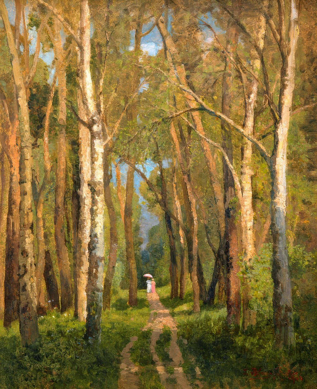 在Prater 作者 蒂娜·布劳（Tina Blau）