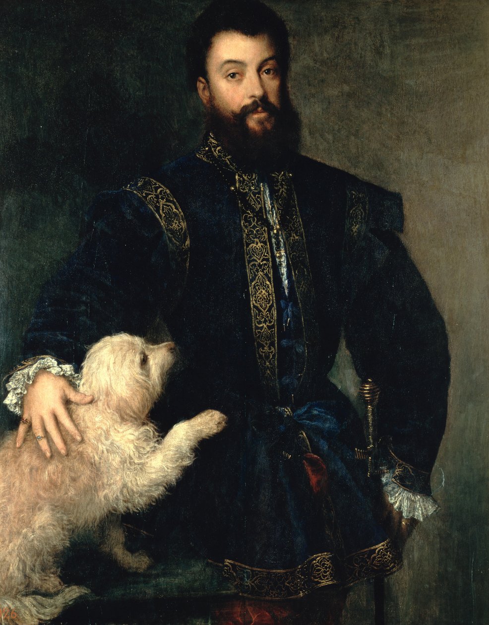 曼图亚公爵Federigo Gonzaga，电话：1525-30 作者 蒂齐亚诺·韦切利（Tiziano Vecelli）