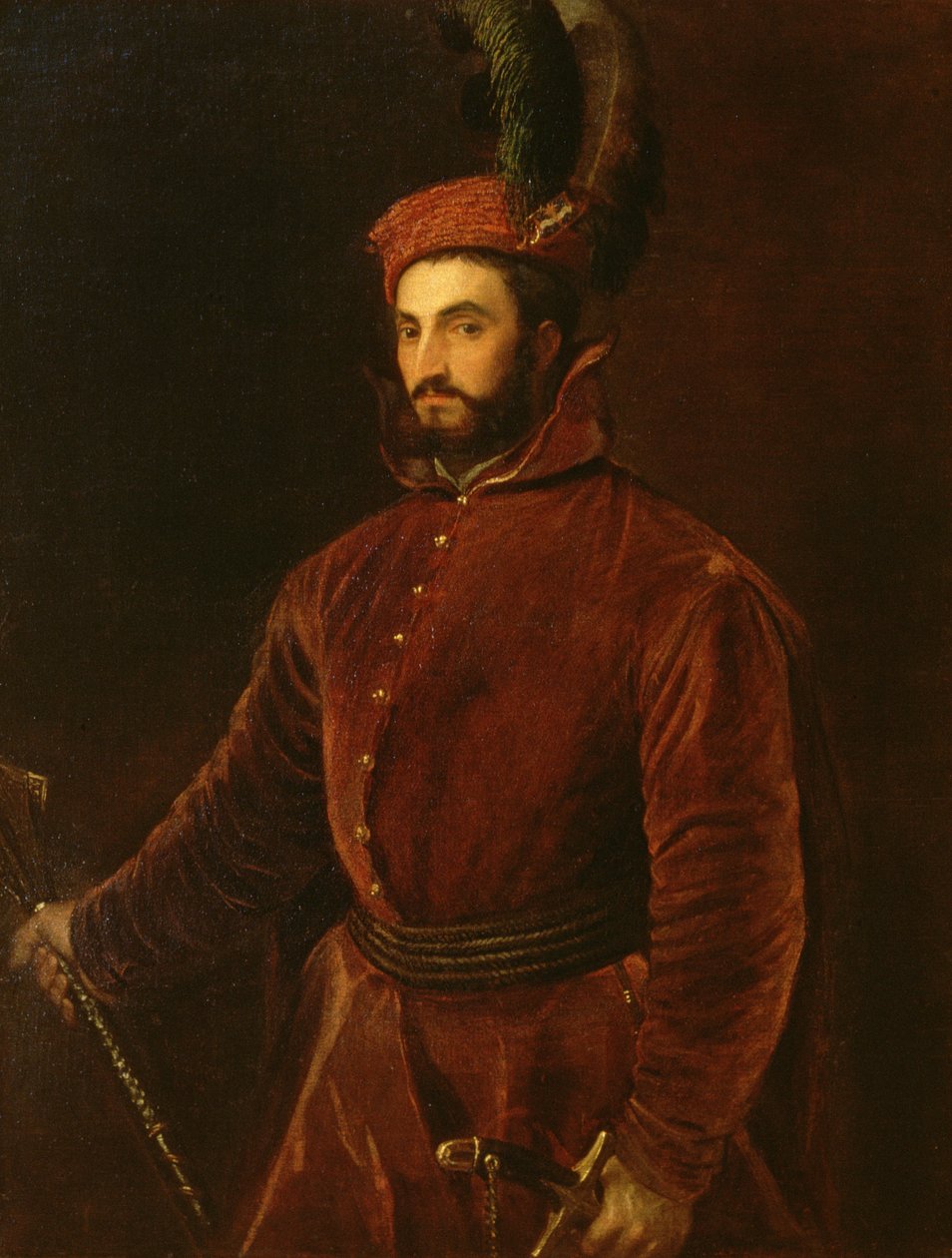 Ippolito de&39;Medici的肖像 作者 蒂齐亚诺·韦切利（Tiziano Vecelli）