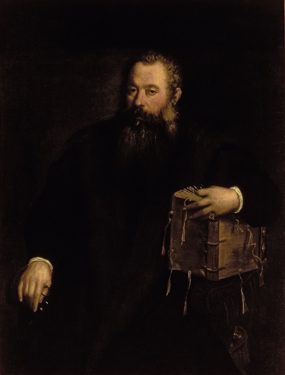 医生Andreas Vesalius的肖像 作者 蒂齐亚诺·韦切利（Tiziano Vecelli）