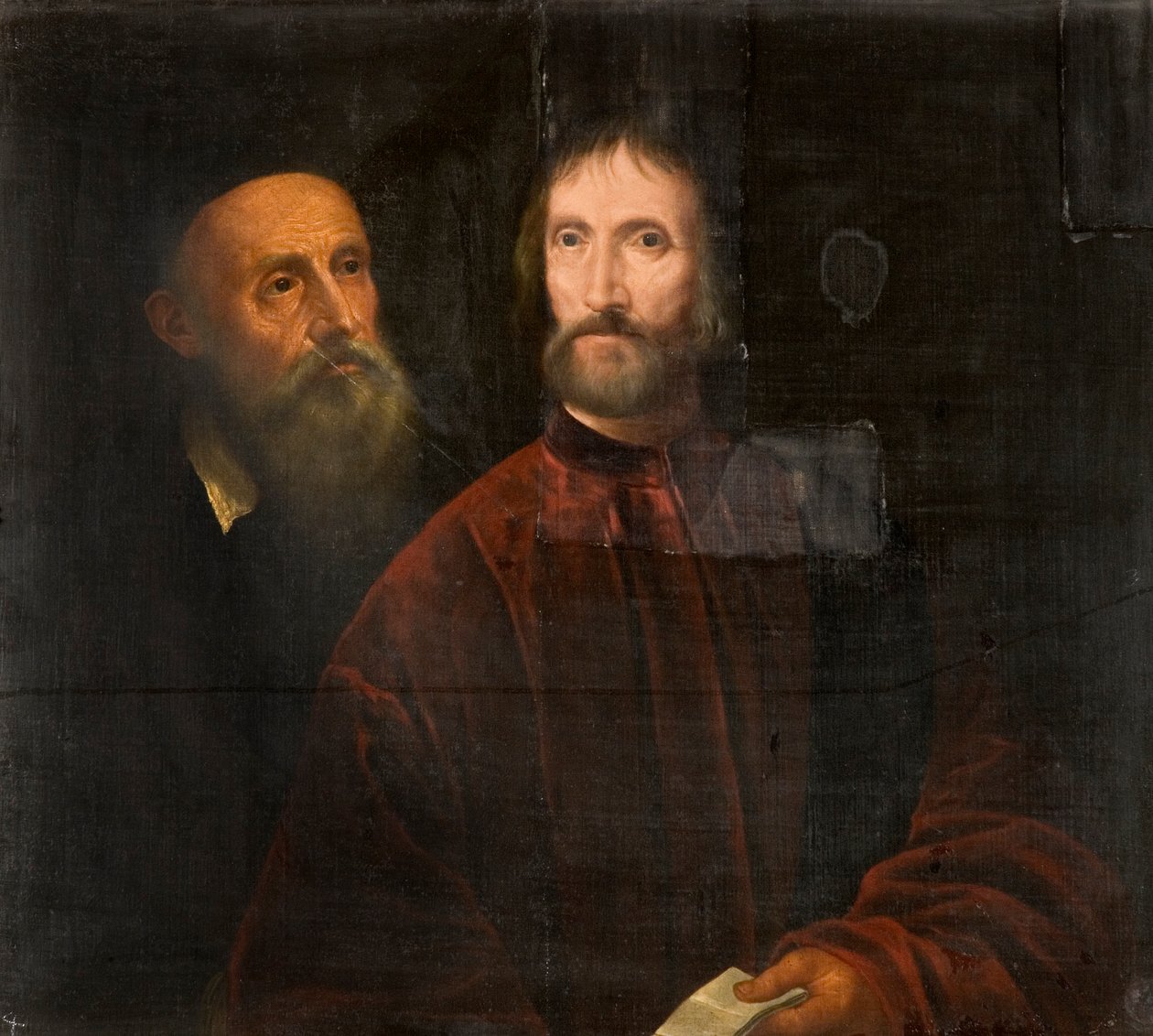 提香和Andrea de Franceschi，c.1639 作者 蒂齐亚诺·韦切利（Tiziano Vecelli）