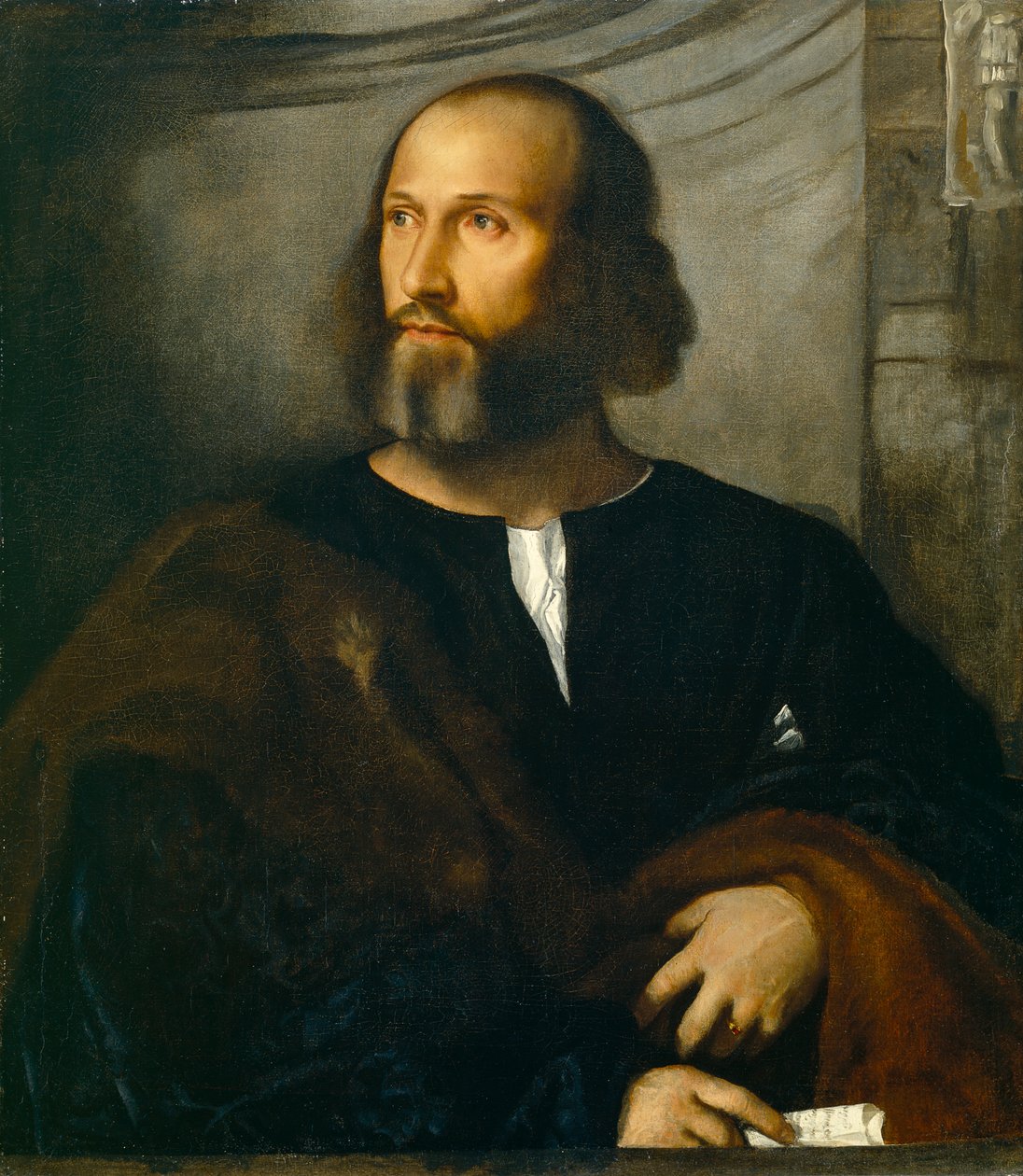 有胡子的人的画象，c.1515 作者 蒂齐亚诺·韦切利（Tiziano Vecelli）