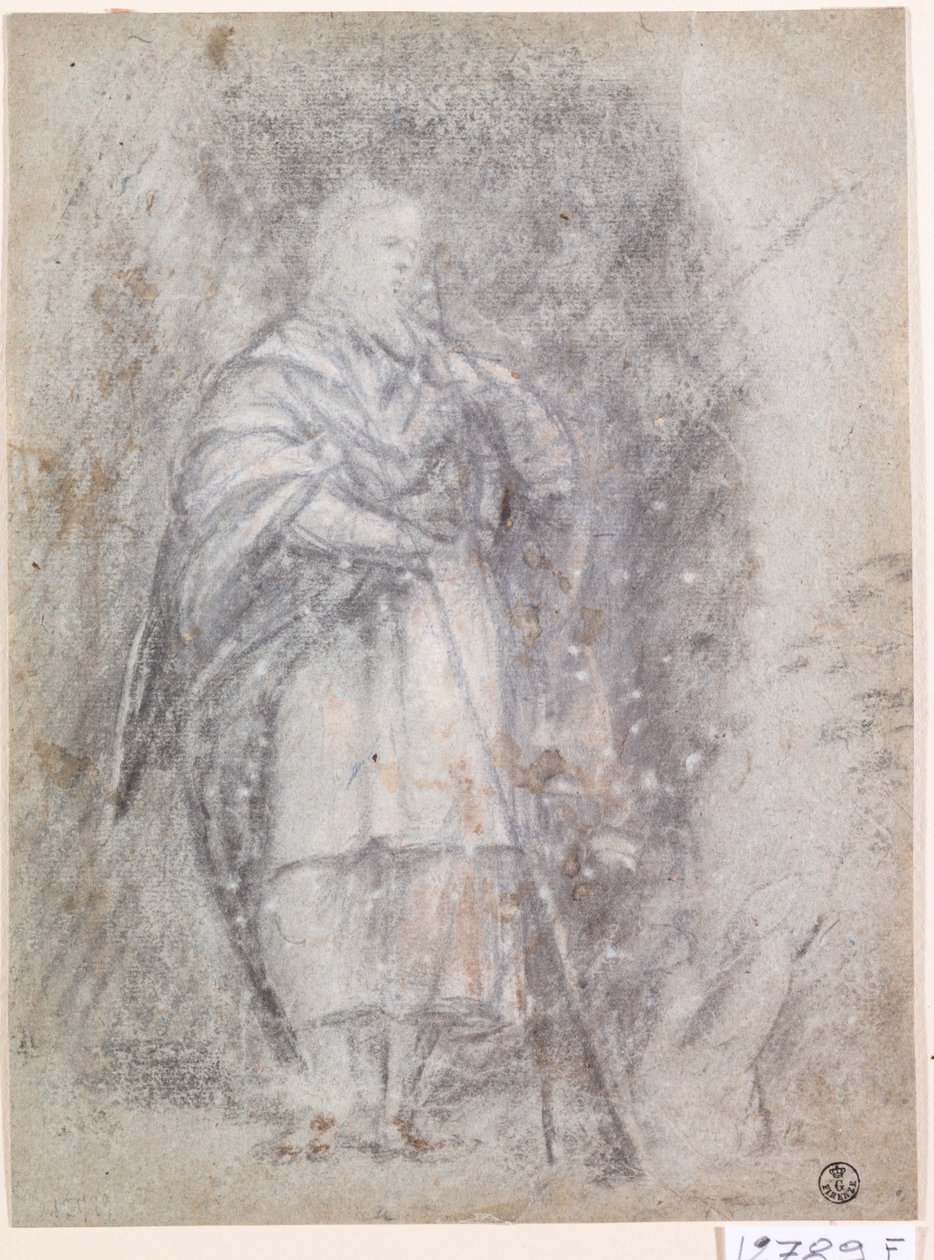 使徒（纸上炭笔） 作者 提香（c.1488-1576）