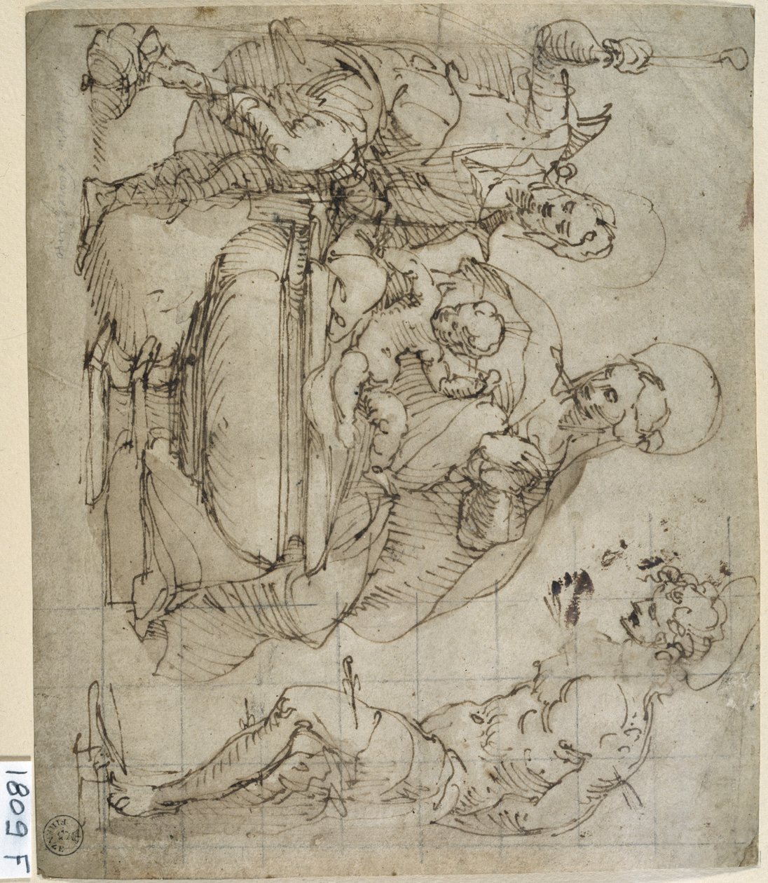 神圣的对话（纸上笔墨） 作者 提香（c.1488-1576）