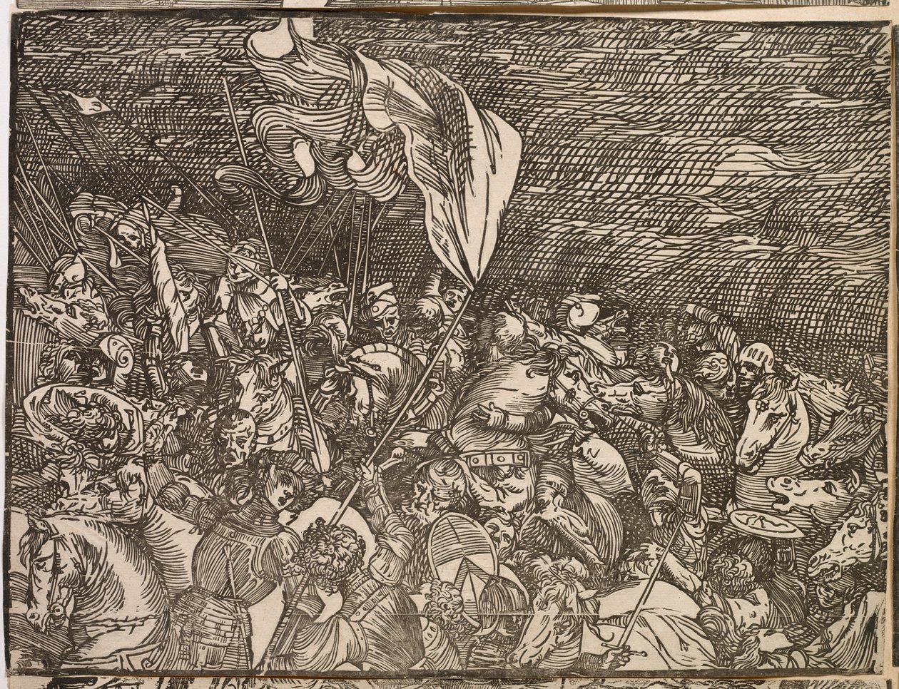 法老军队沉入红海 作者 提香（c.1488-1576）