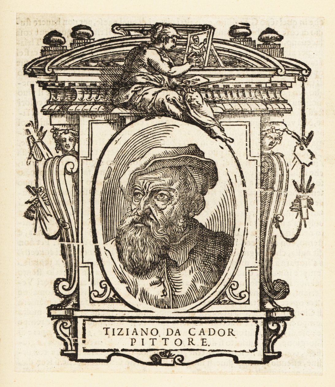 提香的肖像，文艺复兴时期的意大利画家，约 1488-1576 年出生于 Pieve di Cadore 作者 提香（大约1488年1576年）（之后）