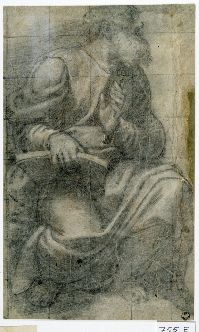 使徒（纸上粉笔） 作者 提香（c.1488-1576）