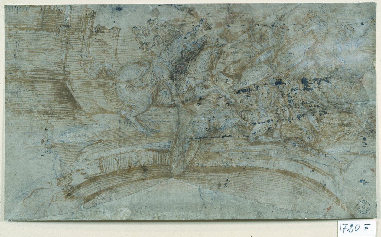 战斗（纸上笔墨） 作者 提香（c.1488-1576）