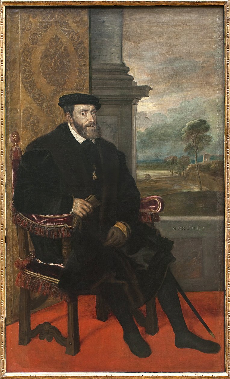 Emperor Charles V (Charles of Habsburg 作者 蒂齐亚诺·韦切利（Tiziano Vecelli）