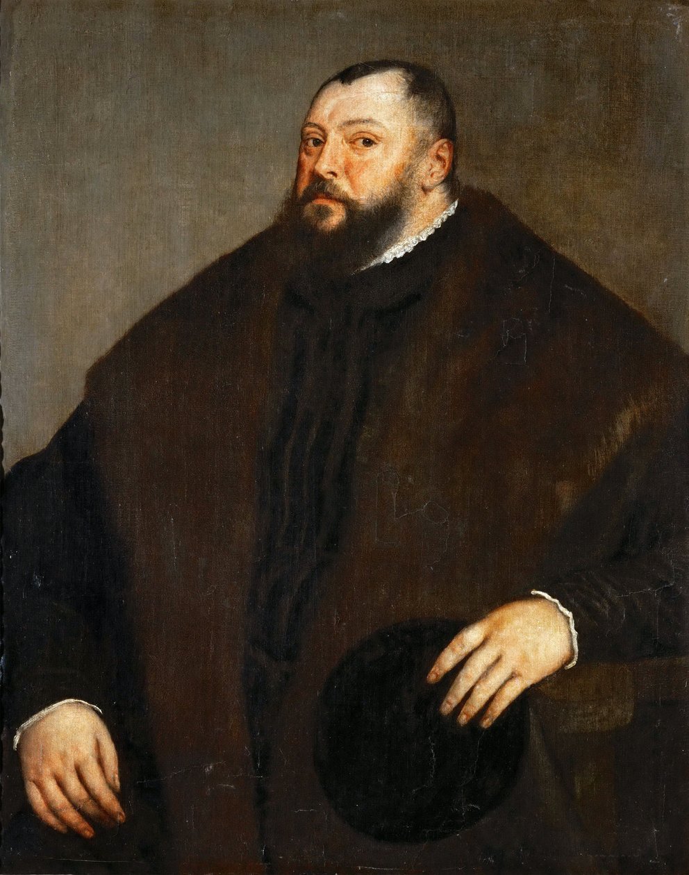 Jean Frederic I de Saxe - 约翰弗雷德里克一世 (1503-1554)，萨克森选帝侯 - 提香 (1488-1576)。 布面油画，c。 1550. 尺寸：103,5x83 厘米。 维也纳艺术史博物馆 作者 蒂齐亚诺·韦切利（Tiziano Vecelli）