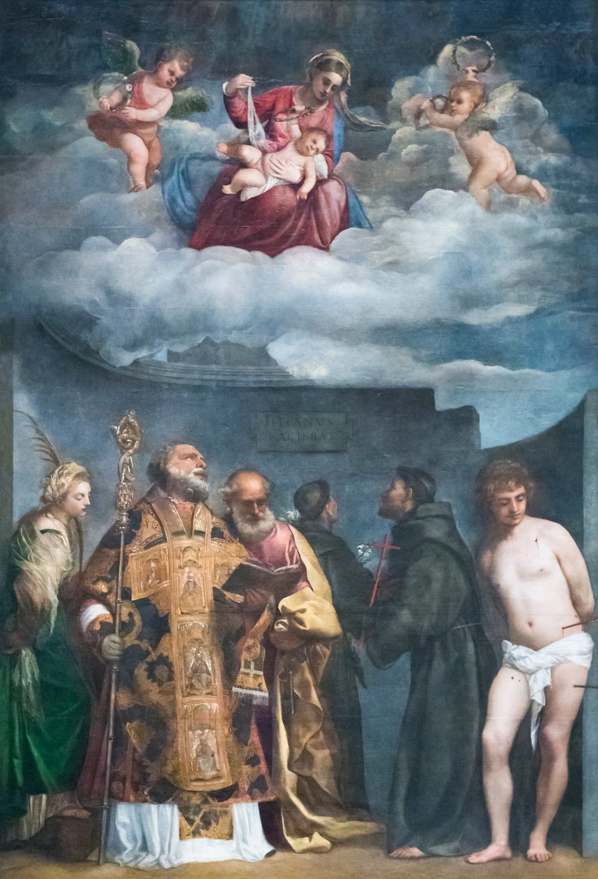 麦当娜和孩子与圣徒，被称为“Madonna di san Niccolo