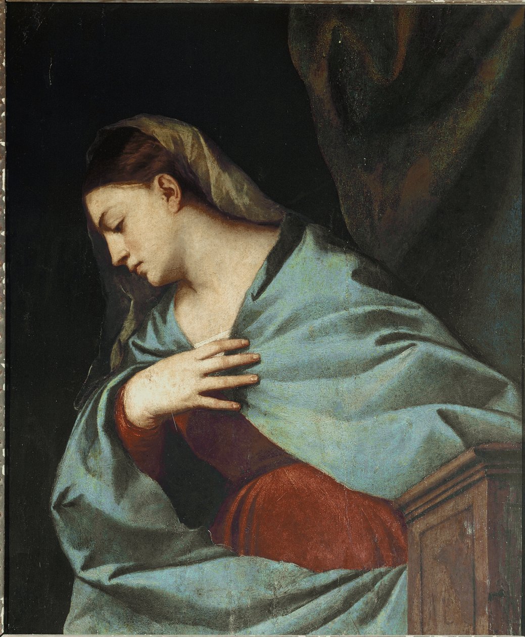 Polyptych Averoldi: Virgin Announced 作者 提香（c.1488-1576）