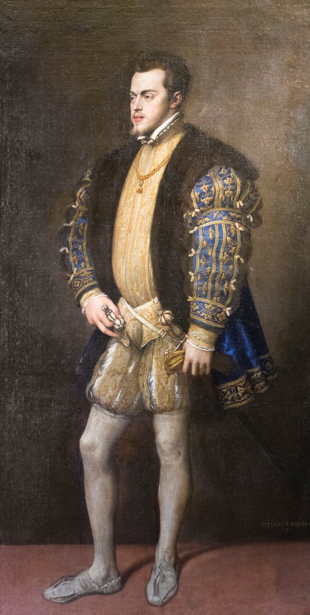 菲利普二世肖像 作者 提香 (c.1488 1576)