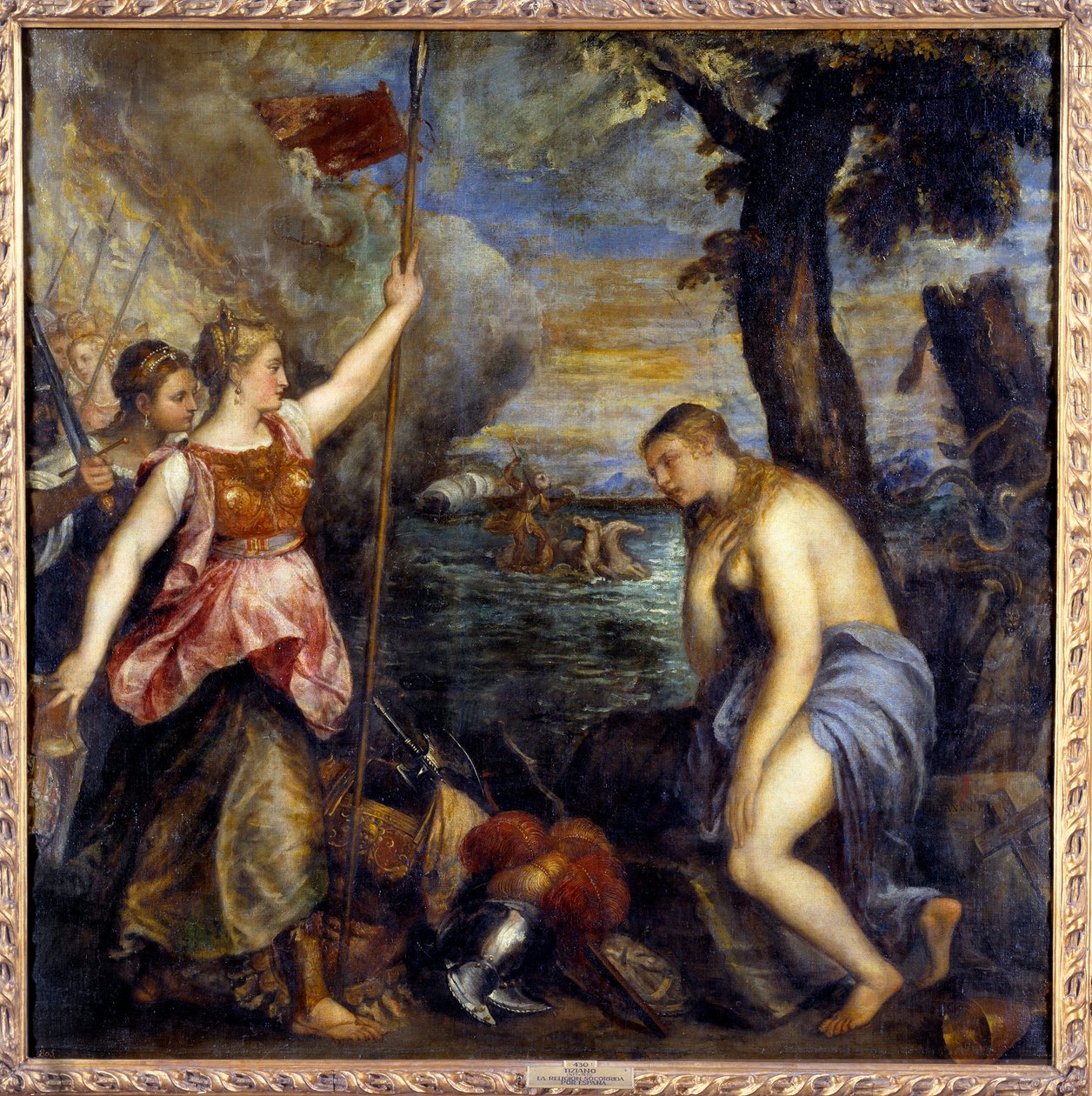 西班牙拯救了宗教。 Tiziano Vecellio 的画作《提香》（1485-1576） 作者 蒂齐亚诺·韦切利（Tiziano Vecelli）