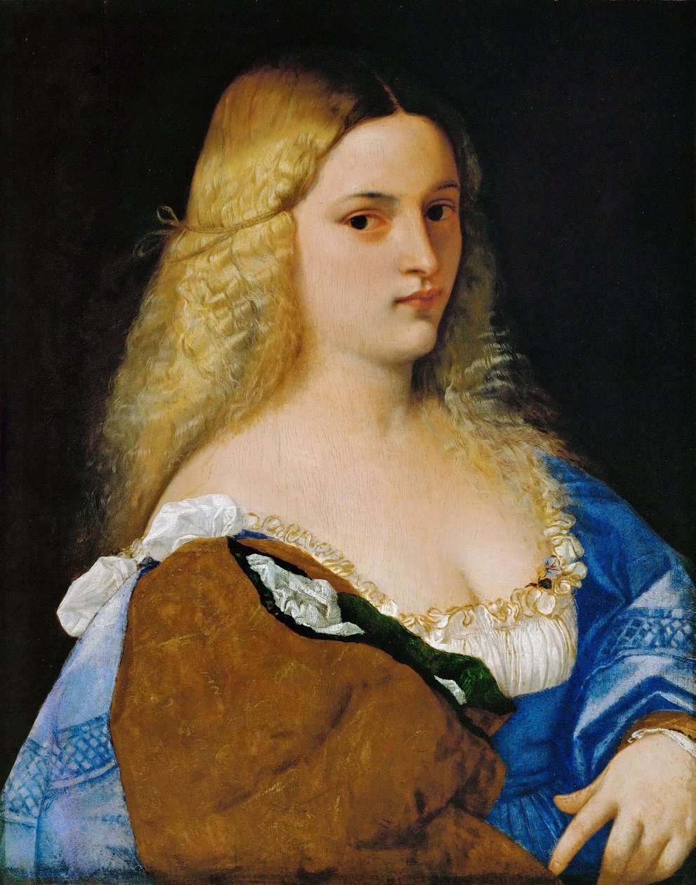 维奥兰特 - 提香（1488-1576）。 木头油彩，约 1515 年。尺寸：64,5x50,8 厘米。 维也纳艺术史博物馆 作者 蒂齐亚诺·韦切利（Tiziano Vecelli）
