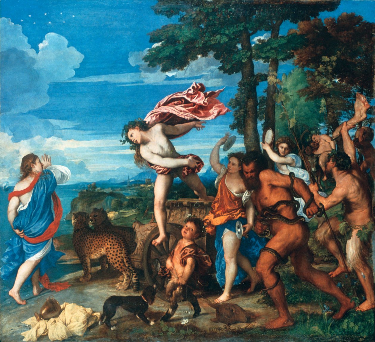 巴克斯和阿里亚德涅（1523-1525） 作者 蒂齐亚诺·韦切利（Tiziano Vecelli）