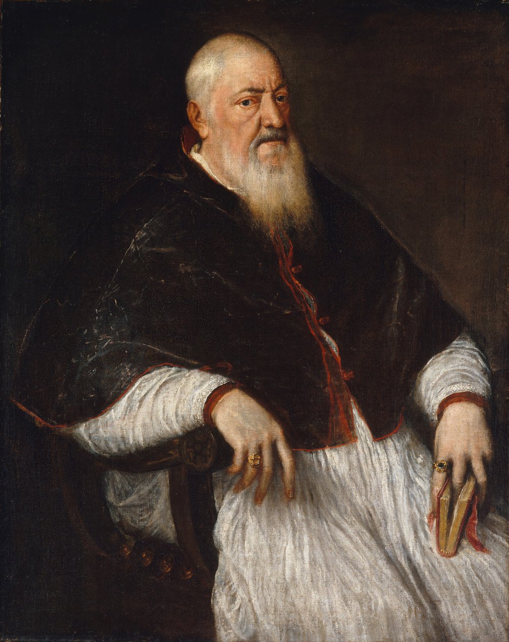 菲利波·阿钦托（Filippo Archinto）大约生于1500年，1558年去世，死于1550年代中期的米兰大主教。 作者 蒂齐亚诺·韦切利（Tiziano Vecelli）
