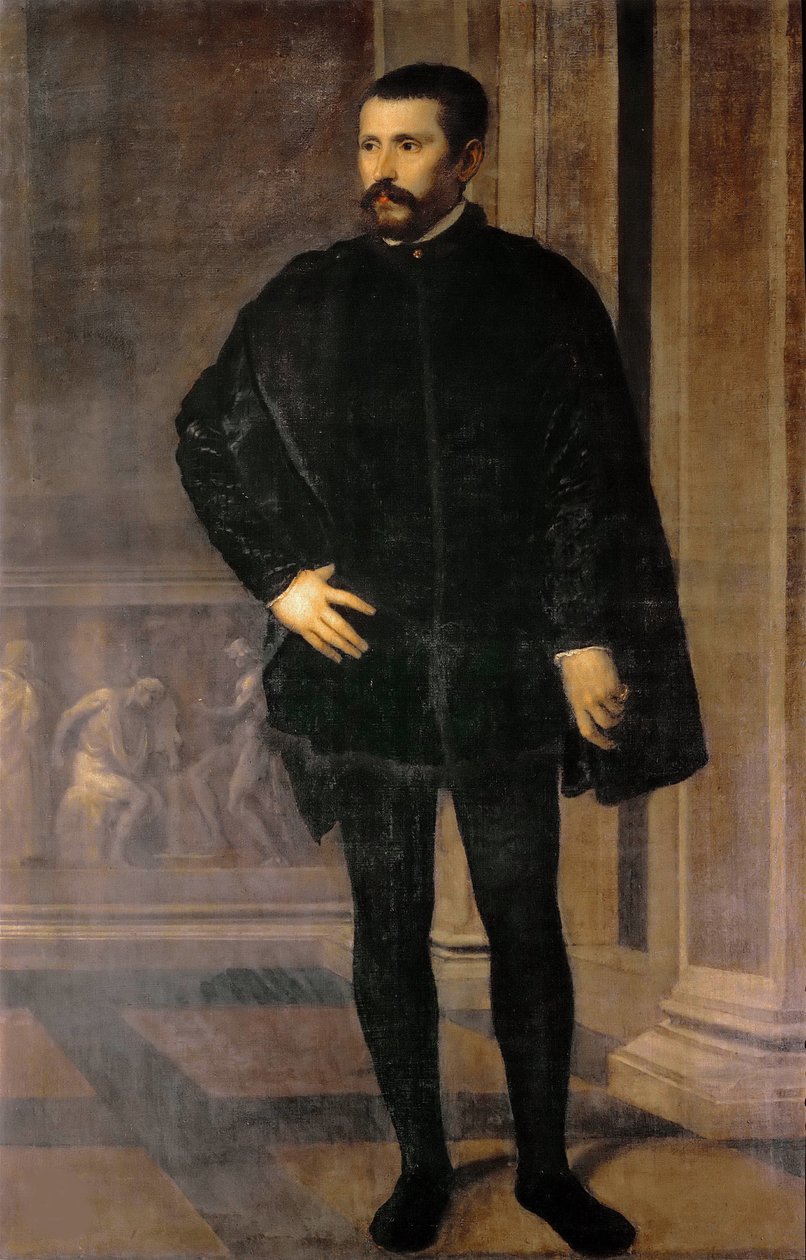 迭戈-胡尔塔多-德-门多萨-帕切科1503-1575的肖像，约1535-1540。 作者 提香