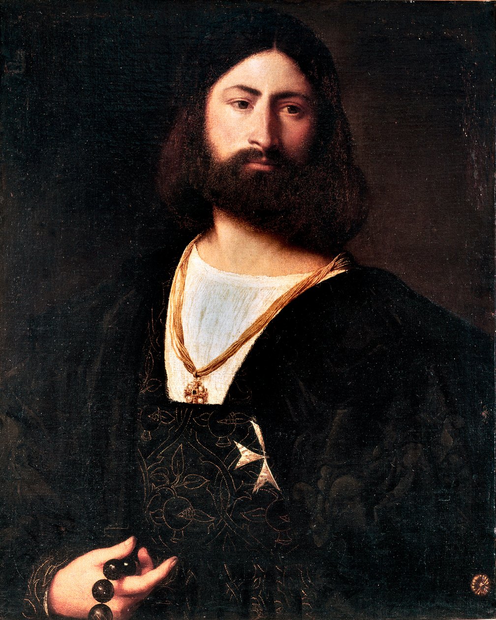提齐亚诺·韦塞利奥（Tiziano Vecellio）画的马耳他骑士肖像被称为提香（Titian） 作者 蒂齐亚诺·韦切利（Tiziano Vecelli）