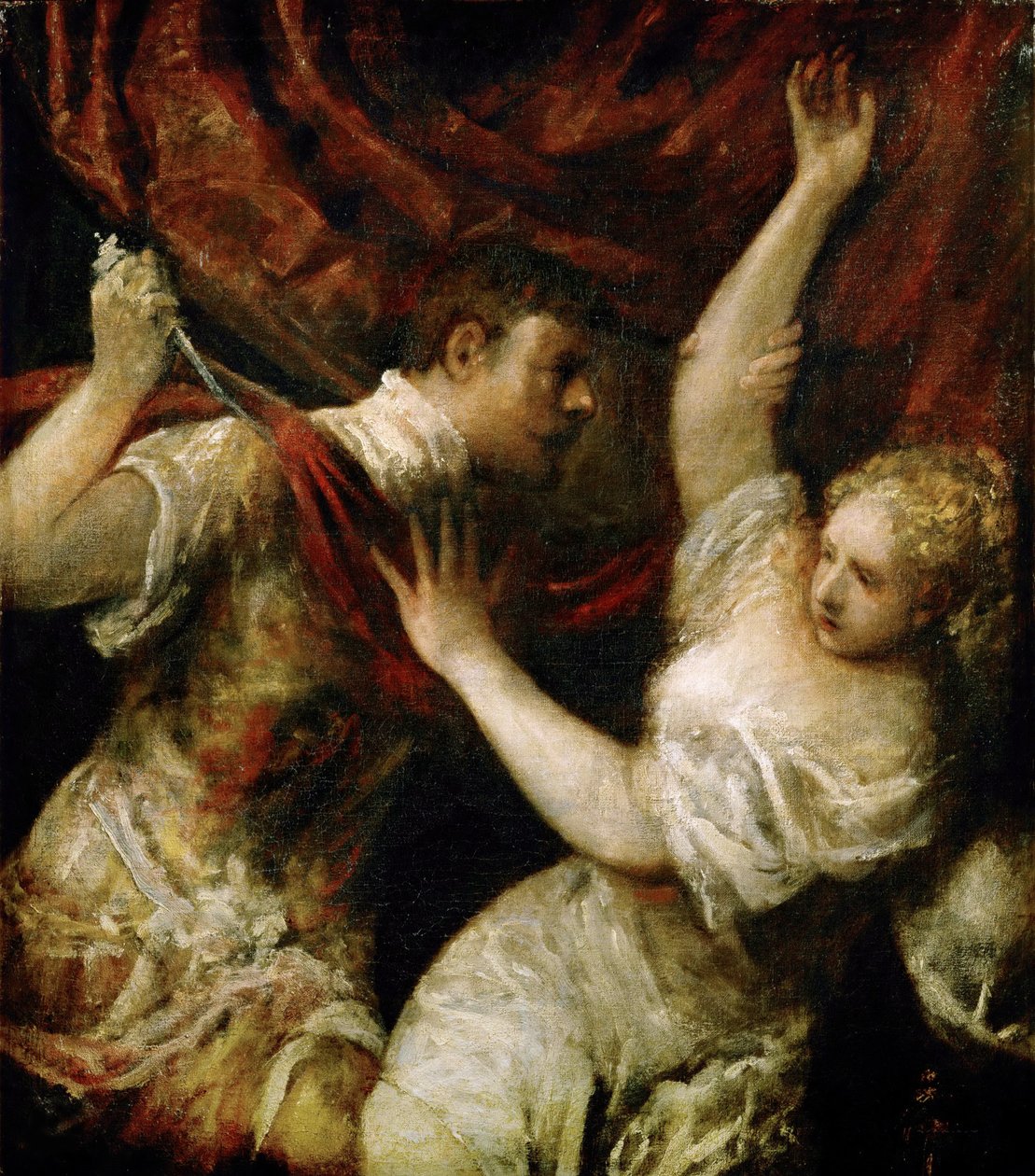 Tarquinius和Lucretia，约1575年。 作者 提香