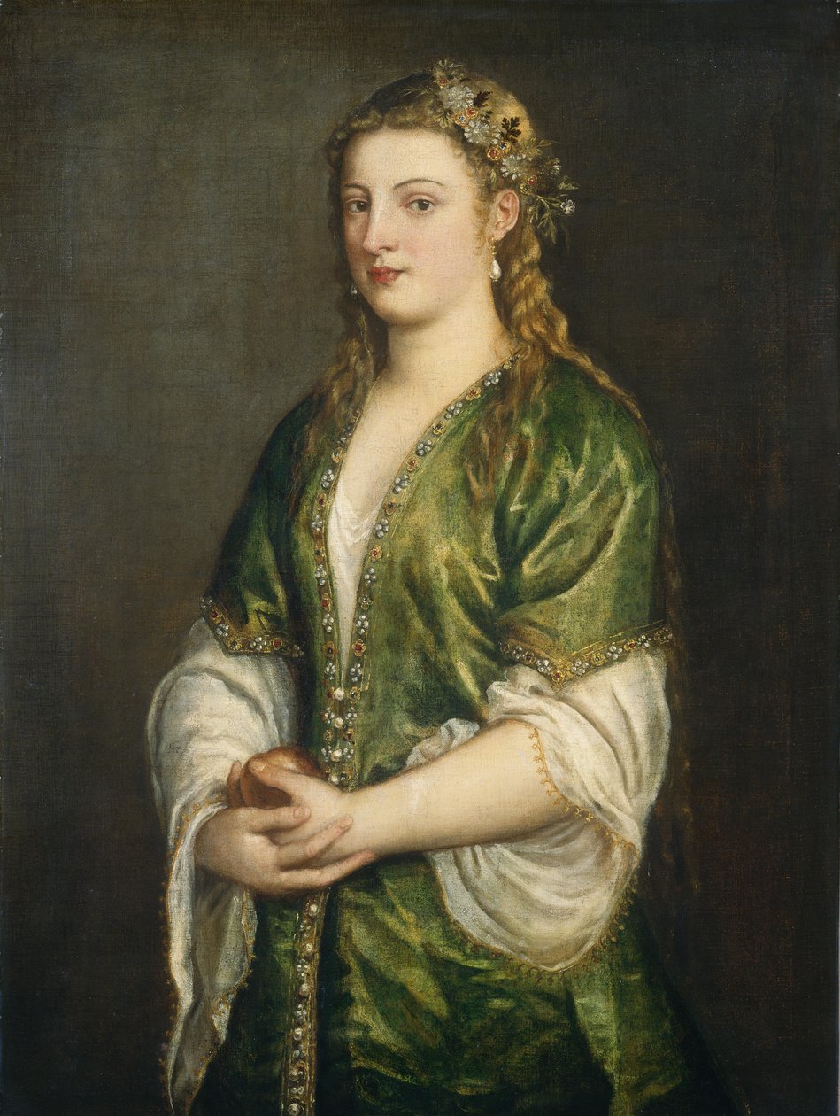 一位女士的画像 作者 蒂齐亚诺·韦切利（Tiziano Vecelli）